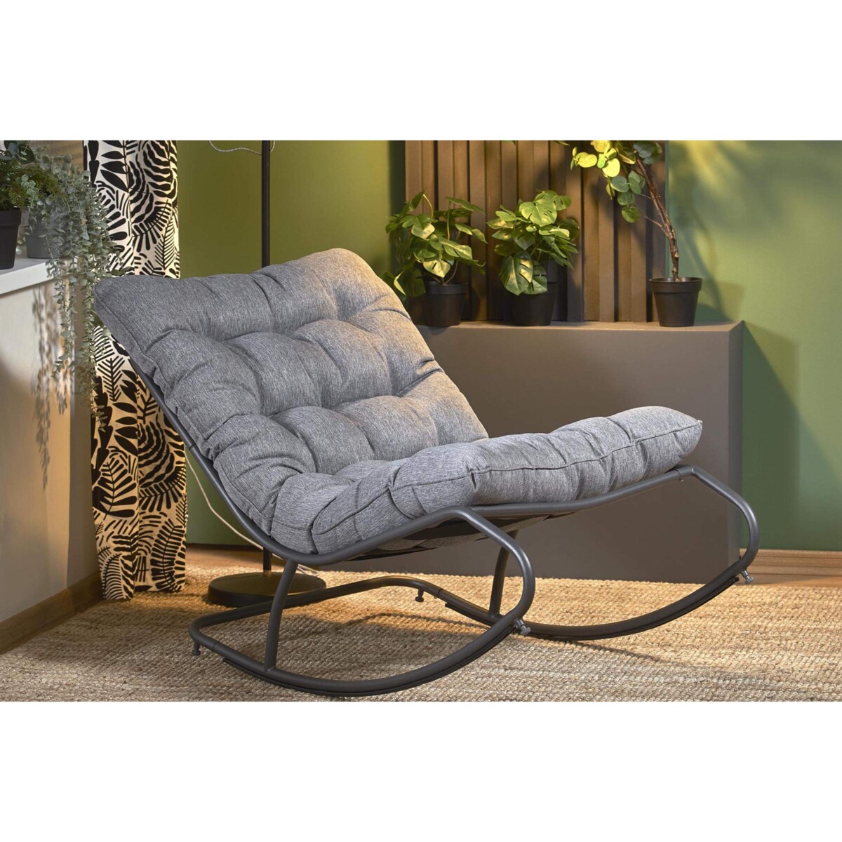 Konsimo ALESTE ogrodowy fotel bujany