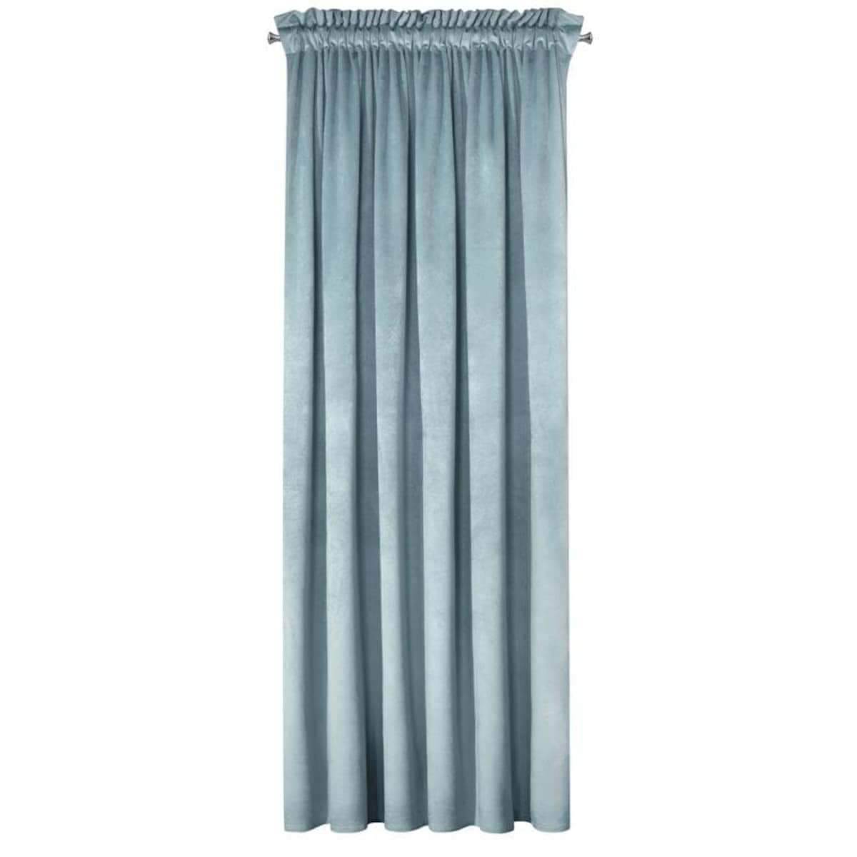 Zasłona Welurowa Velvet na Taśmie 140 x 270 morski Gotowa Zaciemniająca