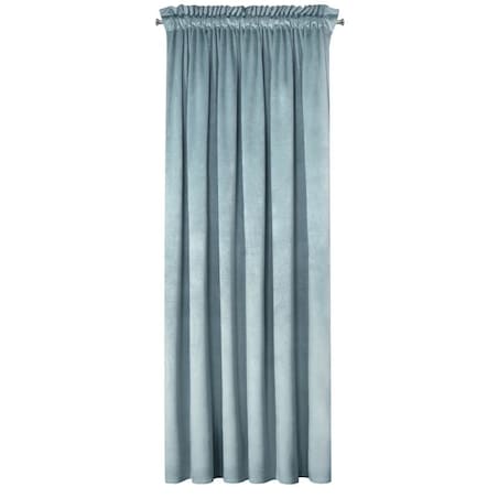 Zasłona Welurowa Velvet na Taśmie 140 x 270 morski Gotowa Zaciemniająca
