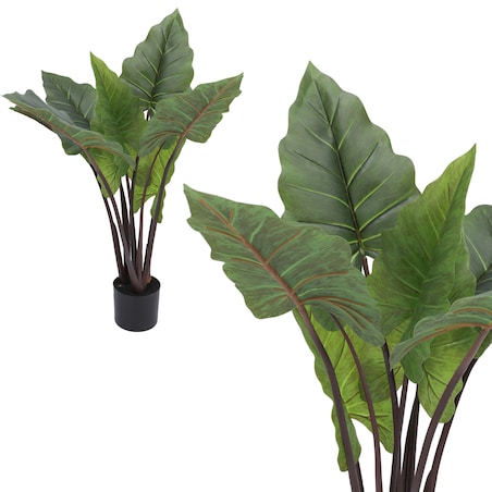 Kwiat Sztuczny Roślina Doniczkowa 100Cm Wysokości Zielona Jak Żywa Ozdoba