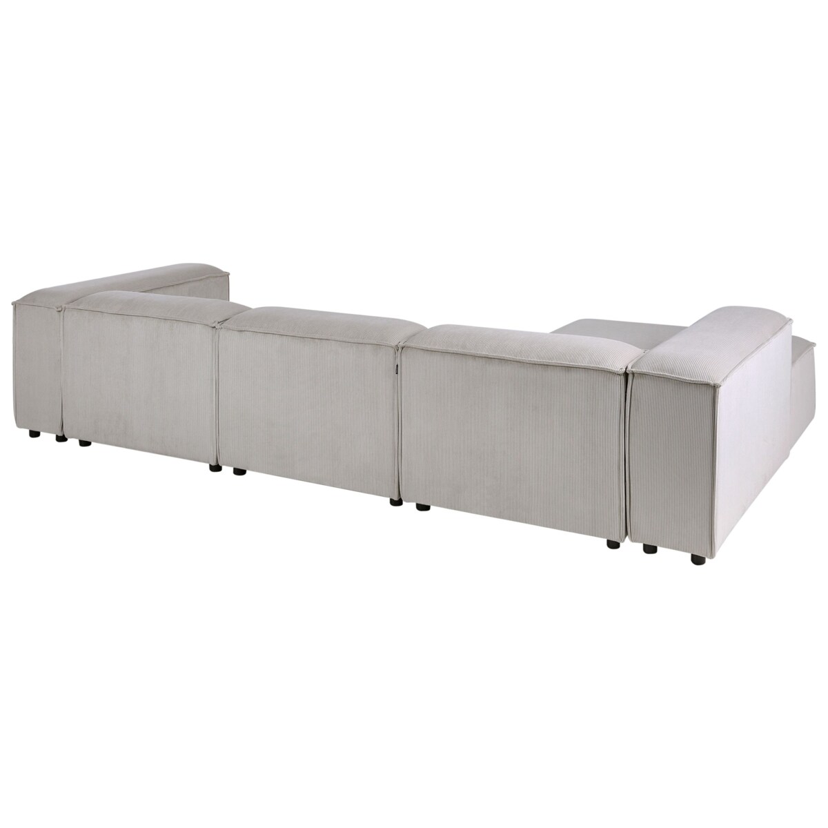 Narożnik modułowy dla 4 osób ARDAL Sztruks Beżowoszary Prawostronny