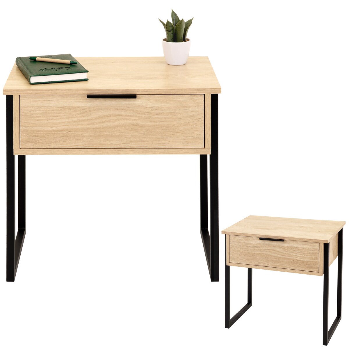 Szafka nocna stolik nocny z szufladą do sypialni LOFT komoda do biura