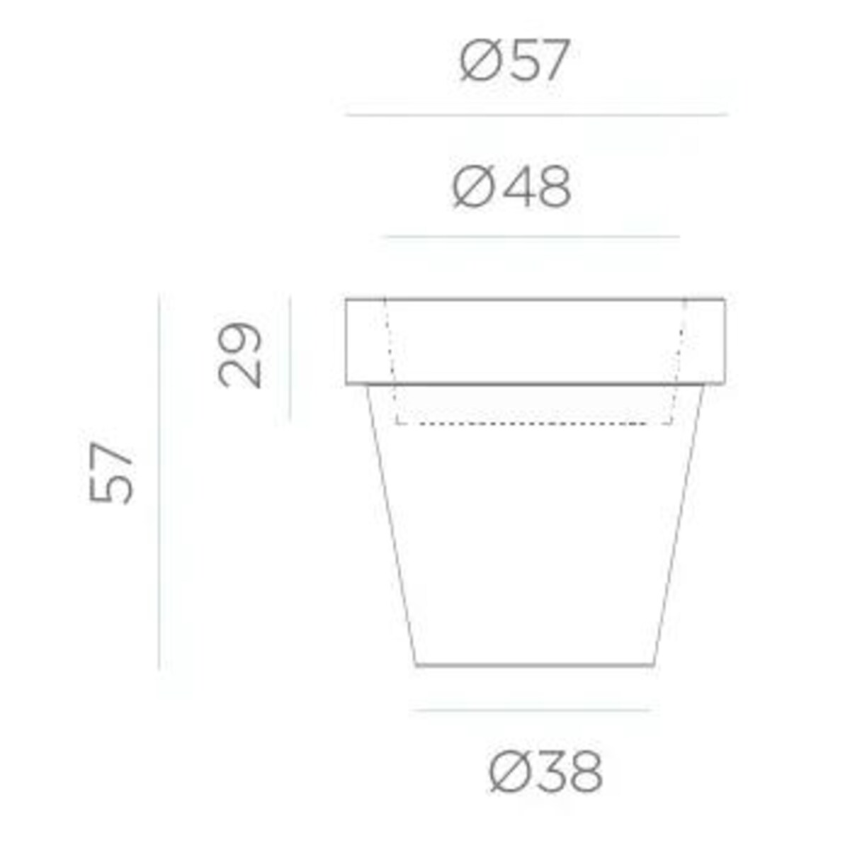 Donica tarasowa RGB Magnolia LUMMG060SSNW King Home IP65 biała