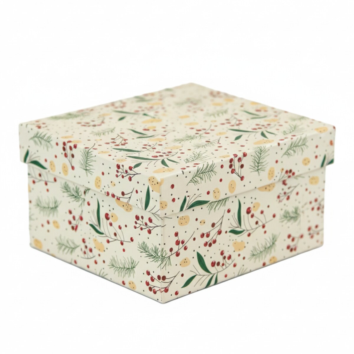 Pudełko Na Prezent Świąteczne Na Boże Narodzenie 14.5X14.5X7 Cm