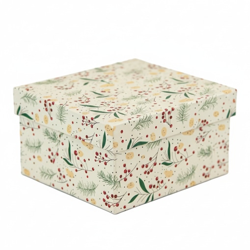 Pudełko Na Prezent Świąteczne Na Boże Narodzenie 14.5X14.5X7 Cm