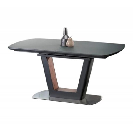 Stół BILOTTI 160(200)x90 antracyt mat/orzech rozkładany
