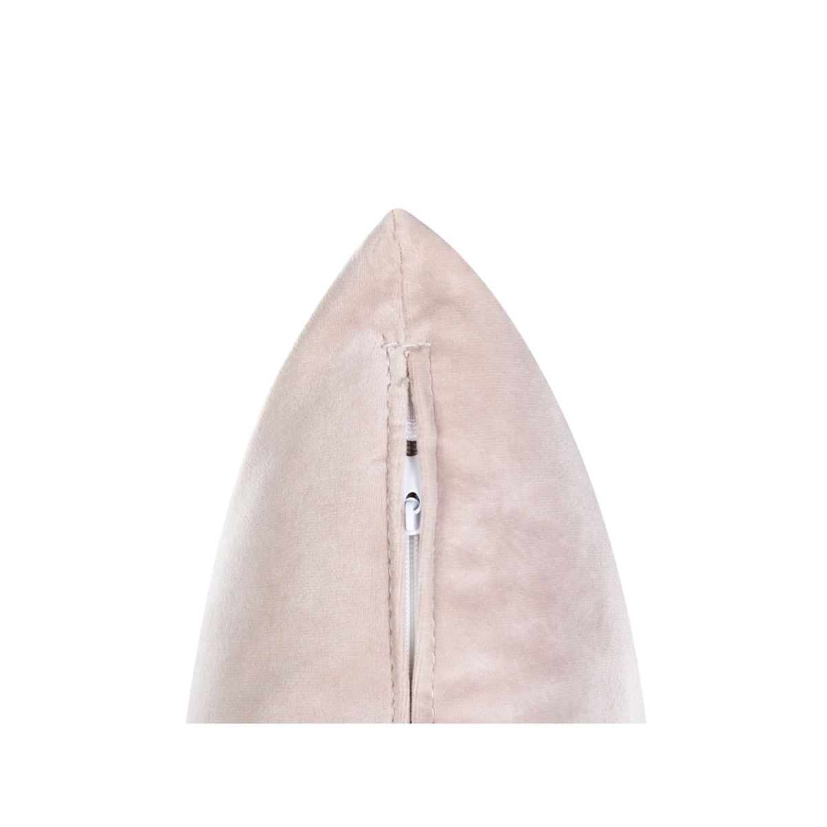 Szezlong welurowy lewostronny różowy CHAUMONT