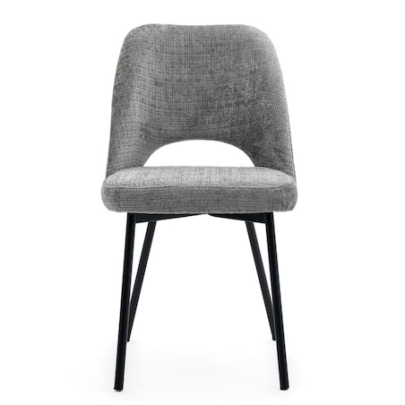 Krzesło tapicerowane MILO ciemny szary do salonu jadalni kuchni