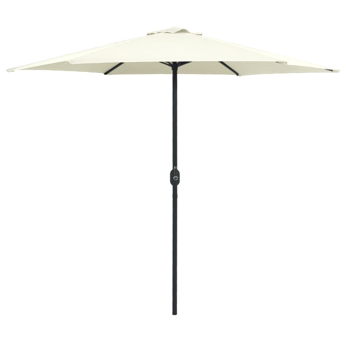 vidaXL Parasol ogrodowy na aluminiowym słupku, 270x246 cm, piaskowy