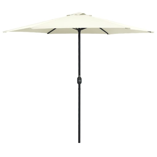 vidaXL Parasol ogrodowy na aluminiowym słupku, 270x246 cm, piaskowy