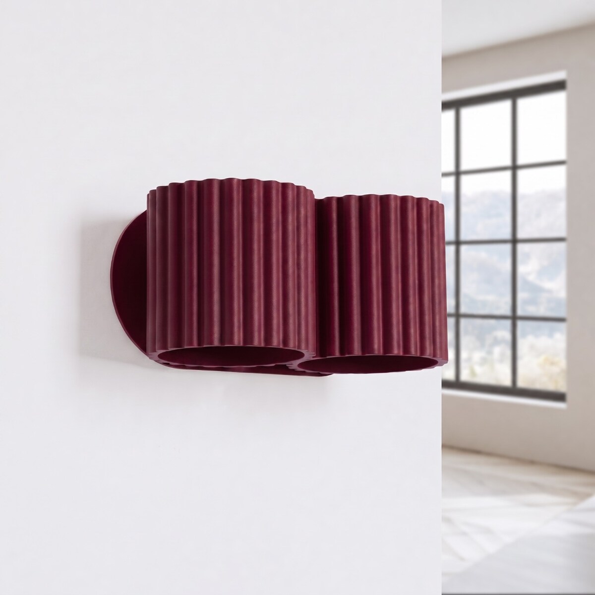 Kinkiet AURA 2 burgund G9