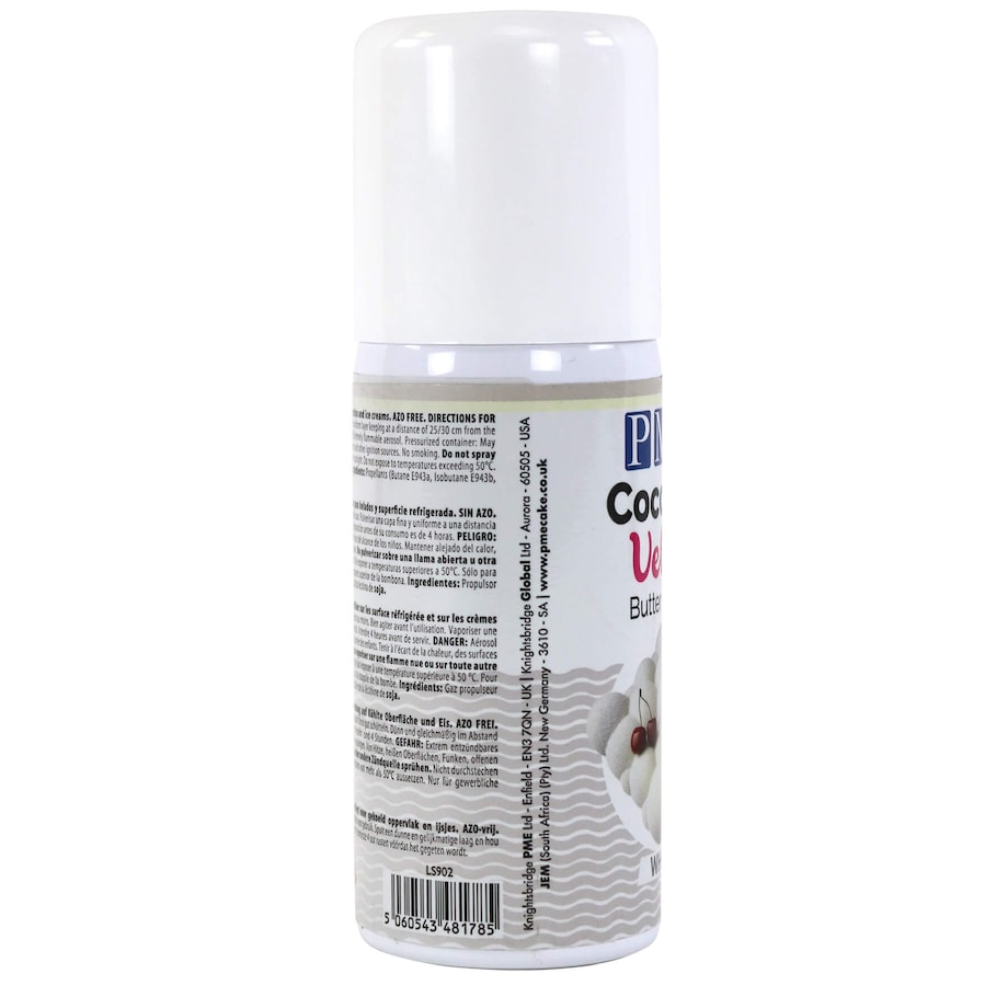 PME Aksamitne masło kakaowe w sprayu 100 ml biały