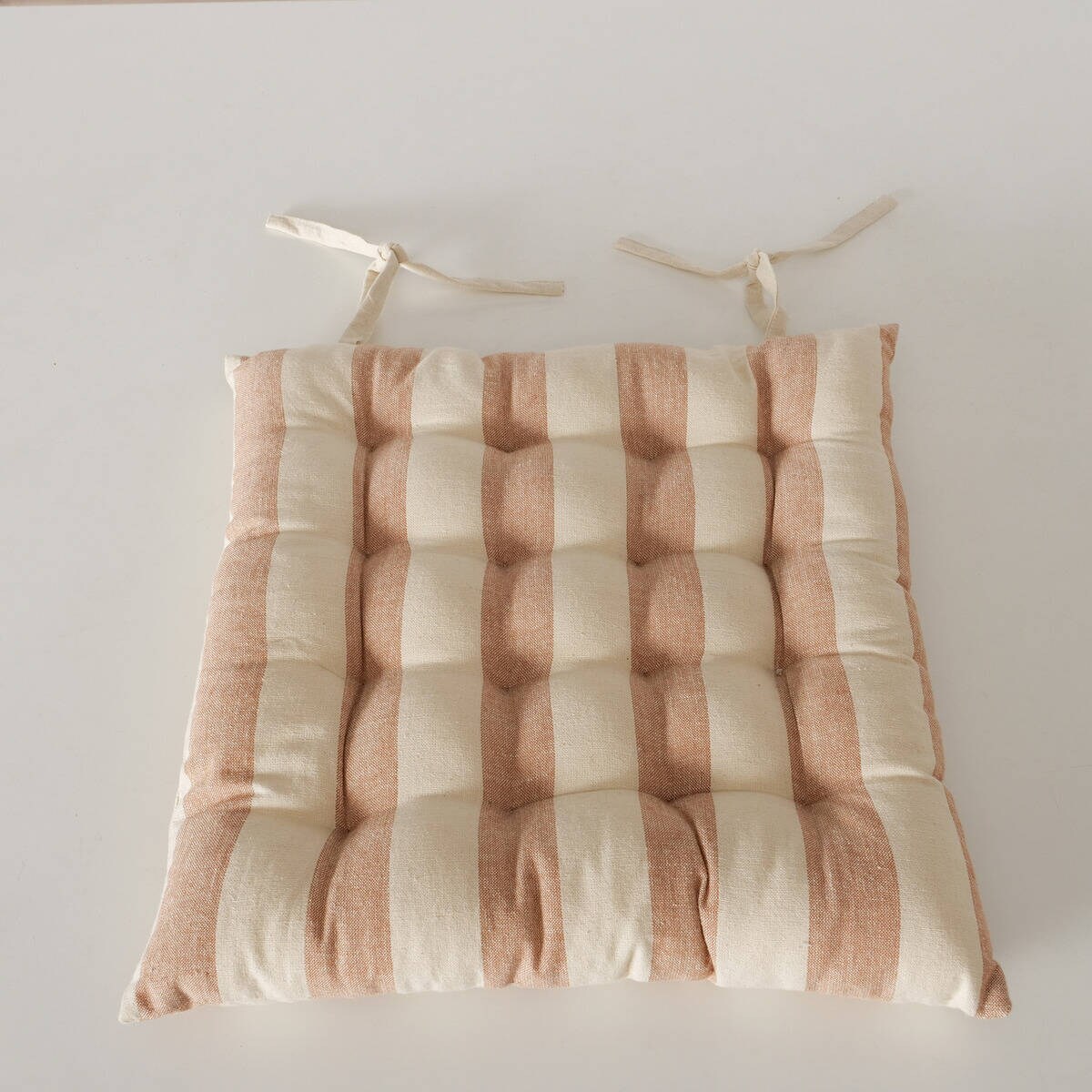 Poduszka na krzesło bawełniana w pasy ILENA, 40 x 40 cm