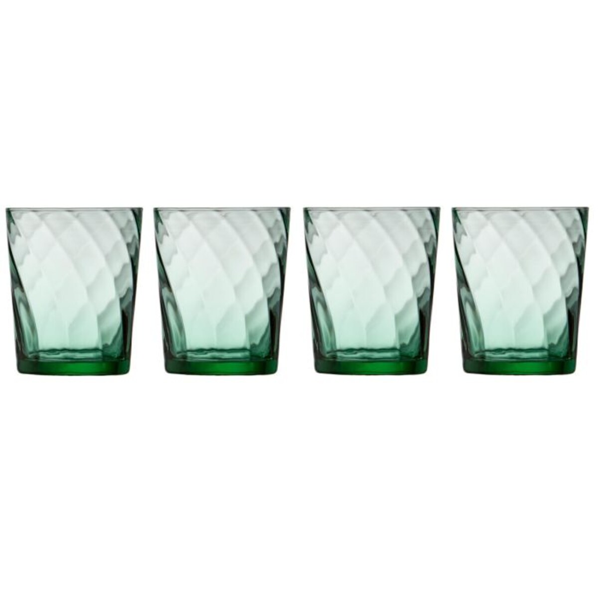 Szklanki do wody 4 szt. Vienna 300 ml zielone 30187