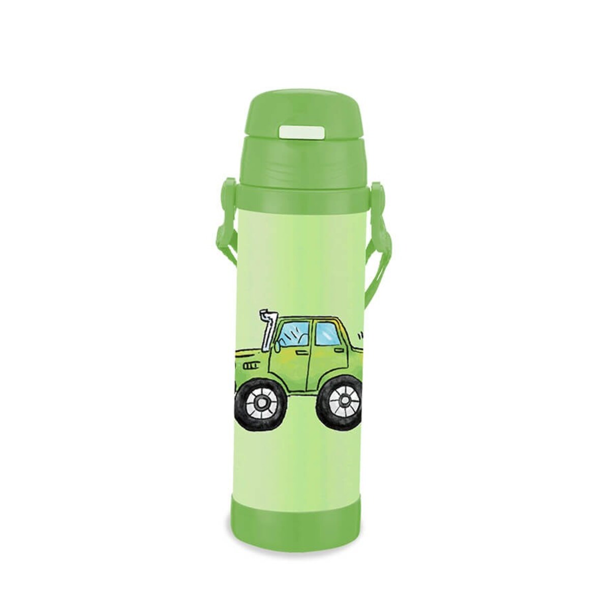 Kubek termiczny dla dzieci dziecka ze słomką 500ml autko MAESTRO MR-1640-50-B