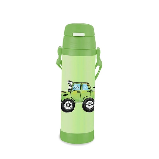 Kubek termiczny dla dzieci dziecka ze słomką 500ml autko MAESTRO MR-1640-50-B