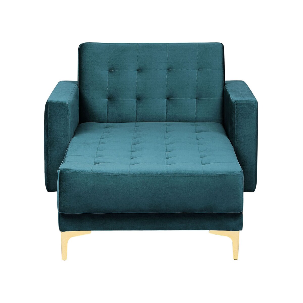 Szezlong welurowy szmaragdowy ABERDEEN