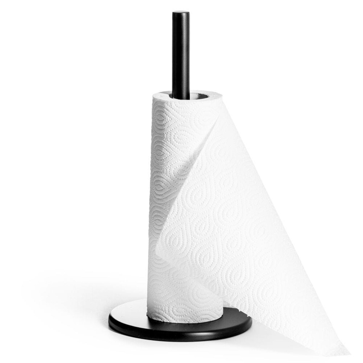 Stojak kuchenny metalowy czarny na ręczniki papierowe papier uchwyt na ręcznik papierowy