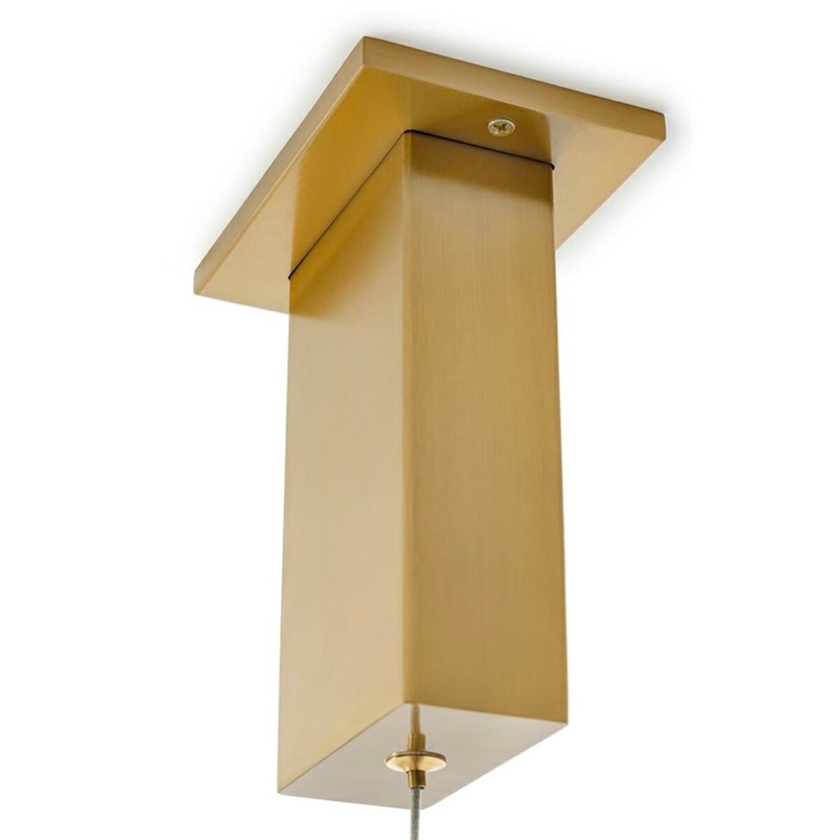 Złota lampa wisząca Ring okrągła LED 38W 3000K nad stół