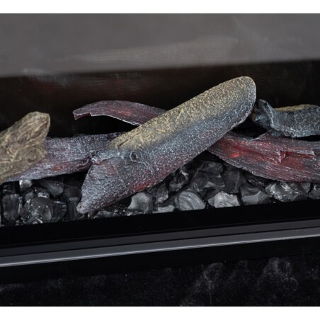 Wkład elektryczny AFLAMO 3D - do zabudowy - 40x60x20 cm - kominek LED z funkcją grzania 750/1500 W