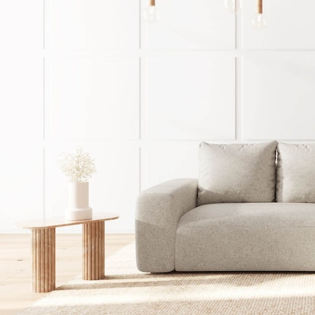 Monce Sofa narożna prawa jasno beżowa