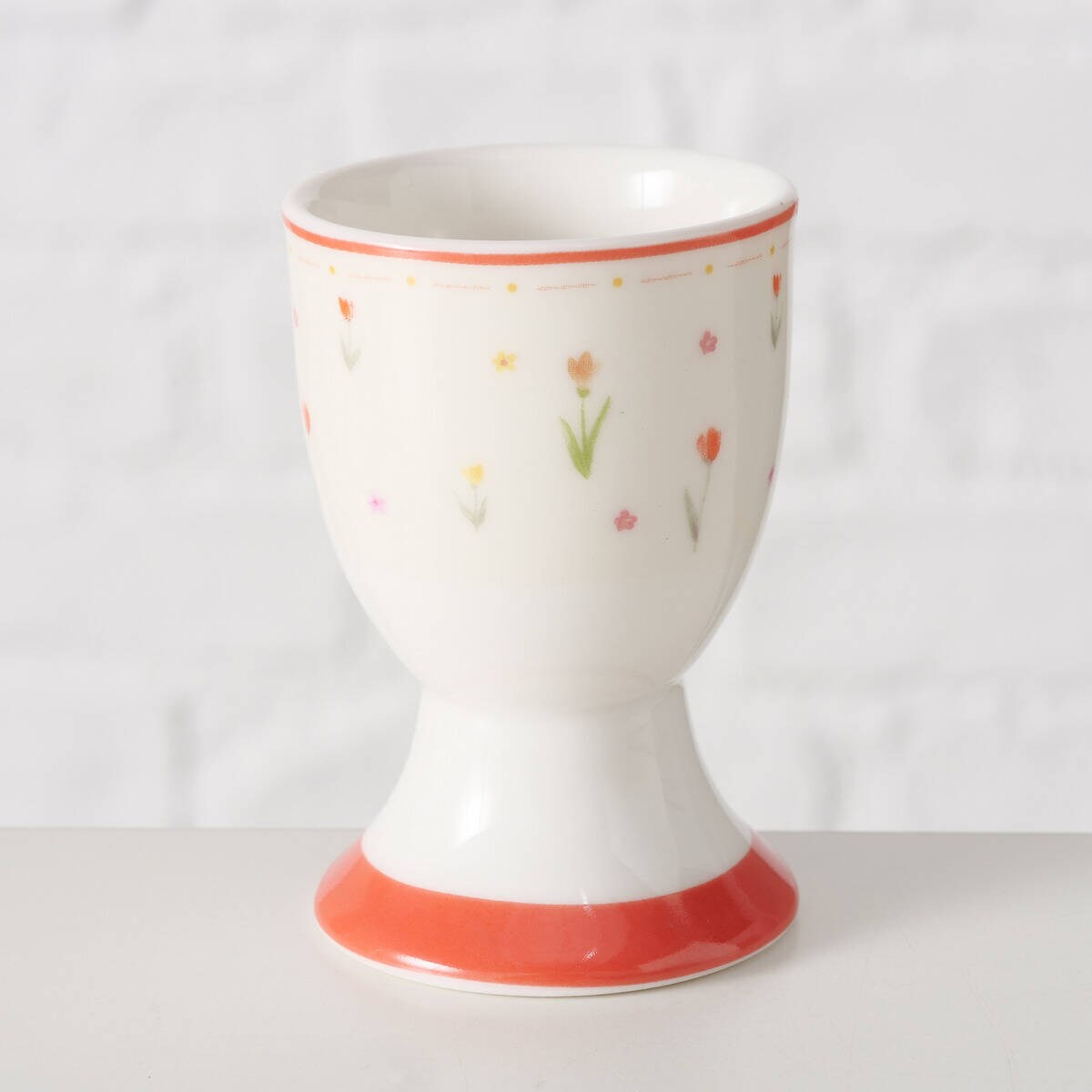 Kieliszek na jajko BLÜMI, wzór w kwiaty, Ø 5 cm