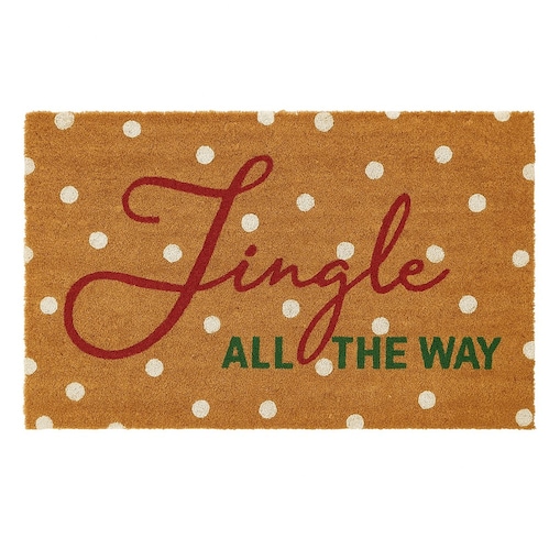 Wycieraczka bożonarodzeniowa z włókna kokosowego, 59x39 cm