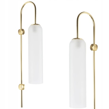 Lampa Ścienna Kinkiet Duży Glamour Złota Gold