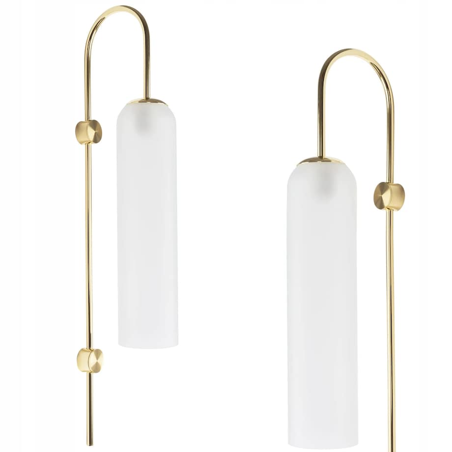 Lampa Ścienna Kinkiet Duży Glamour Złota Gold