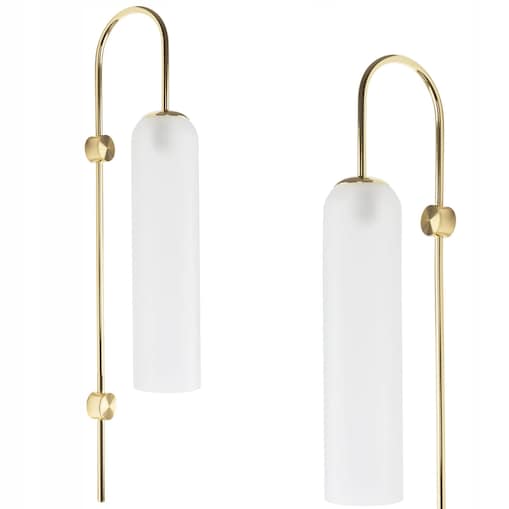 Lampa Ścienna Kinkiet Duży Glamour Złota Gold