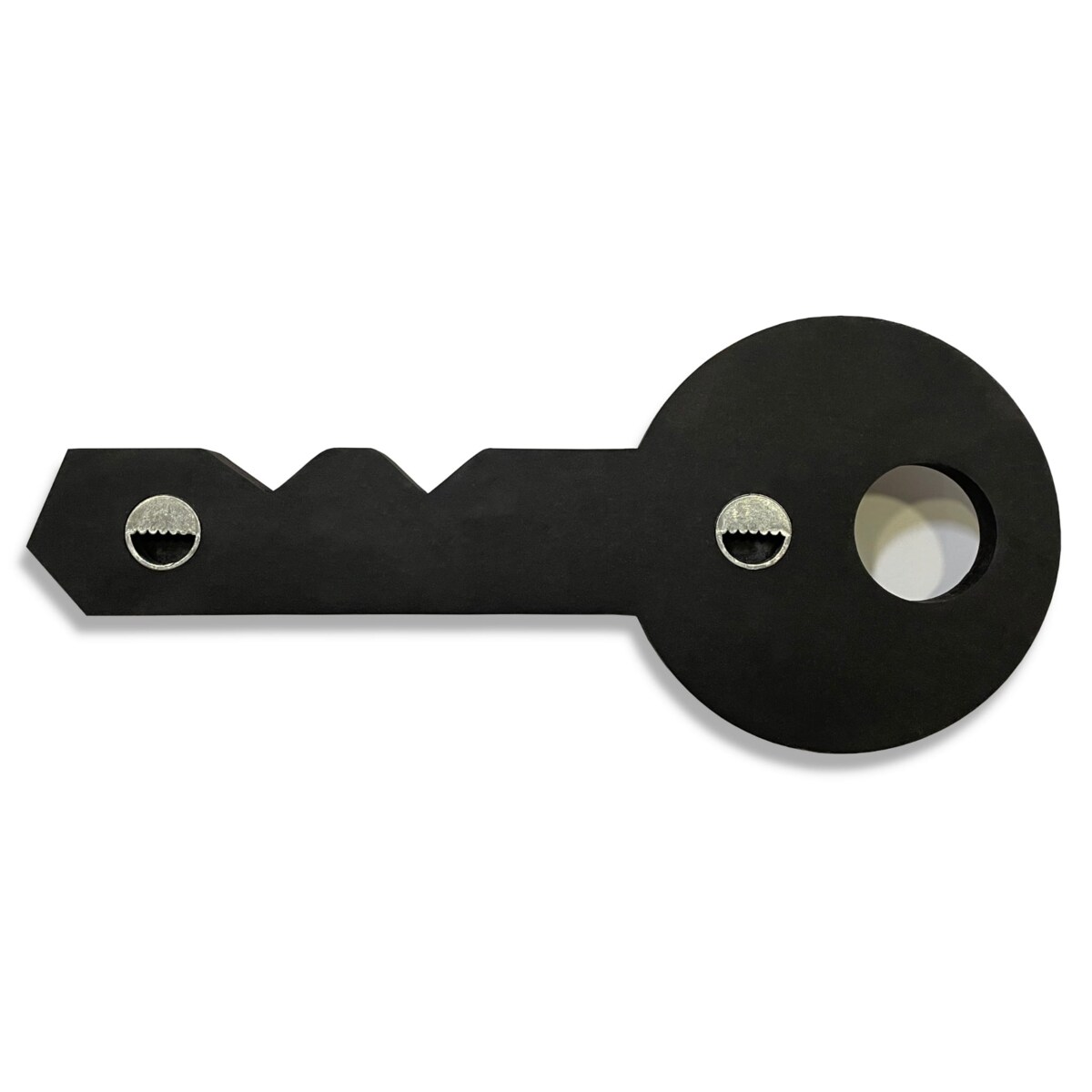 Drewniany wieszak na klucze Klucz Czarny