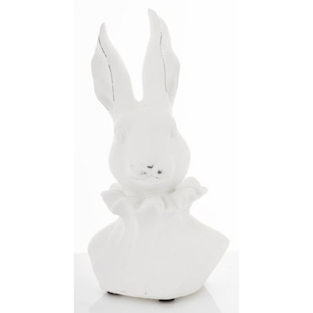 Figurka - popiersie królika 27,5x15x10 cm TORACE - VI biały