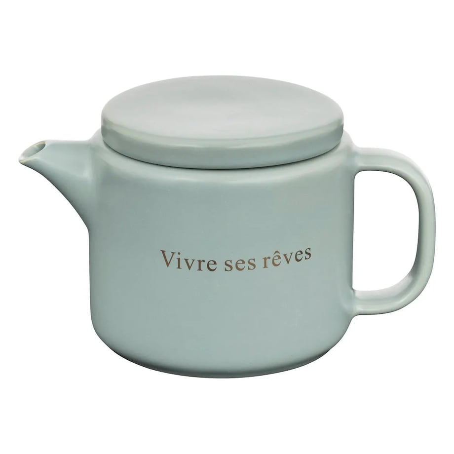 Zaparzacz, dzbanek do herbaty ceramiczny Belle Journée miętowy