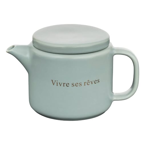 Zaparzacz, dzbanek do herbaty ceramiczny Belle Journée miętowy