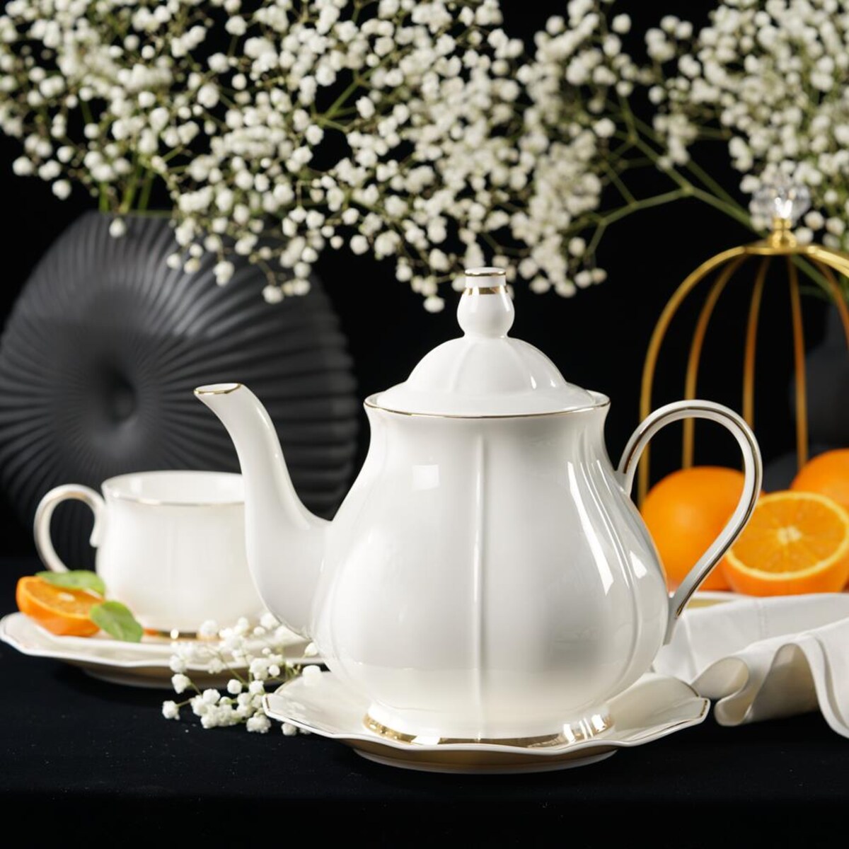 VILLA ITALIA Dzbanek do herbaty porcelanowy 1,2 litra SANDRINE