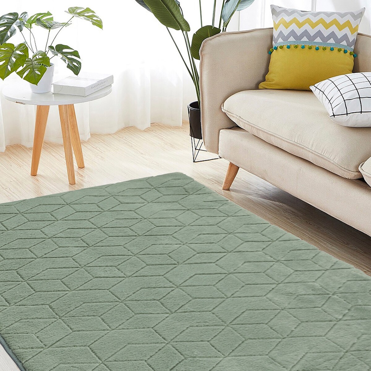 Dywan miękki Rabbit Prestige 120x160 cm e-floor OEKO-TEX zielony