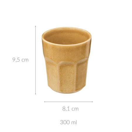 Kubek ceramiczny czarka ROMA, 300 ml