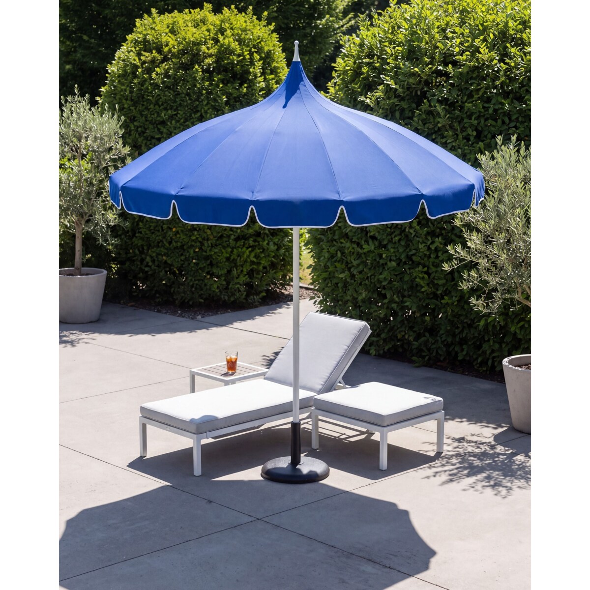 Parasol ogrodowy 245 cm MINOA Niebieski