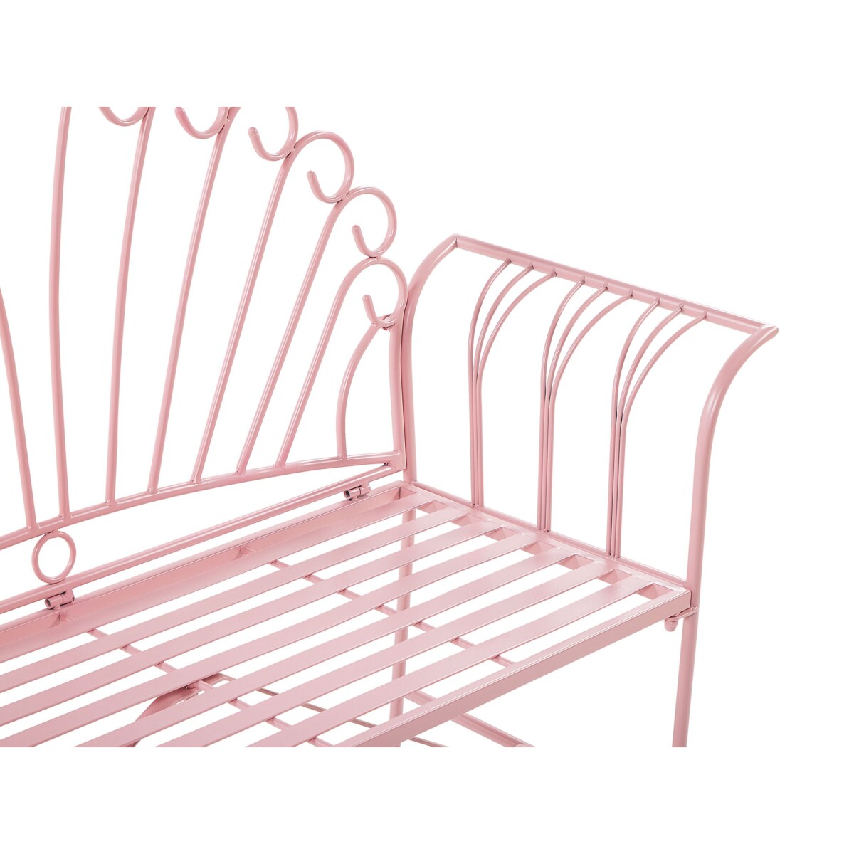 Zestaw mebli balkonowych metalowy różowy CAVINIA