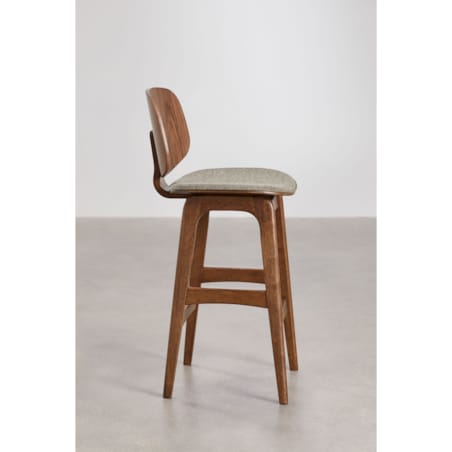 Krzesło barowe z drewna kauczukowego brązowe Canada 2 szt. 65 cm