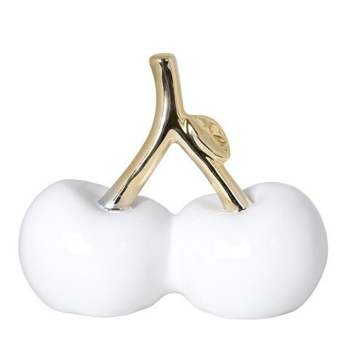 Ozdoba wiśnie 23,5x12x20,5 cm CILIEGIE białe