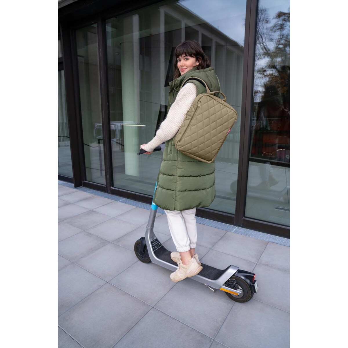 Plecak CLASSIC BACKPACK M, rhombus olive