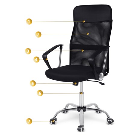 Fotel biurowy premium krzesło biurowe mikrosiatka Sofotel