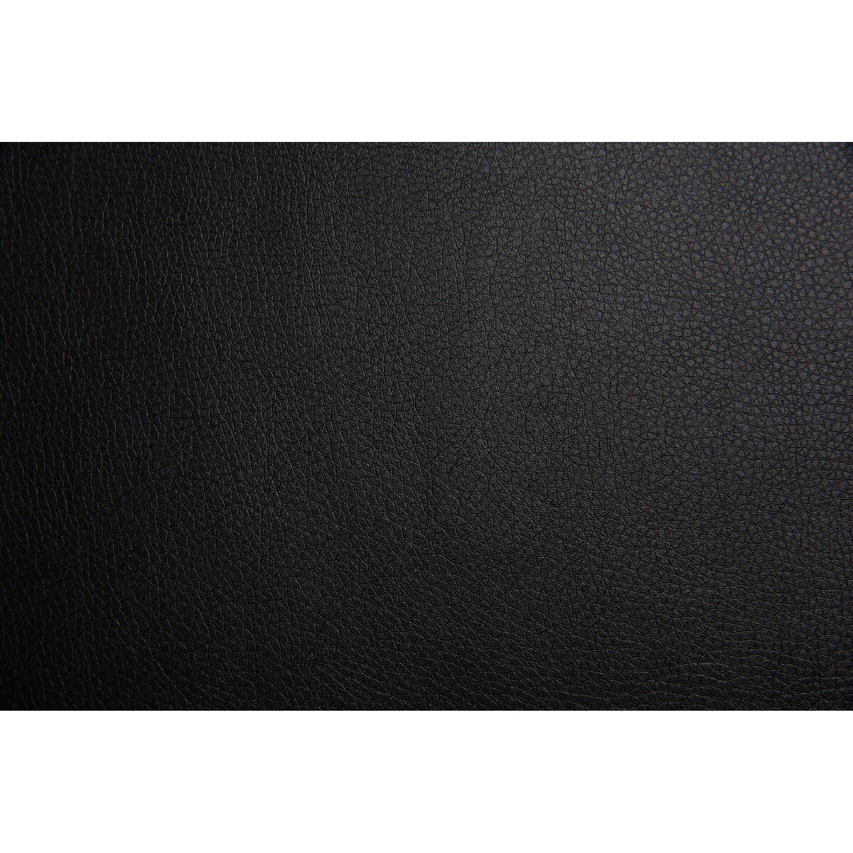 Łóżko kontynentalne ekoskóra 180 x 200 cm czarne PRESIDENT