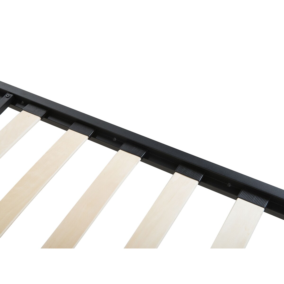 Łóżko metalowe 140 x 200 cm czarne DINARD