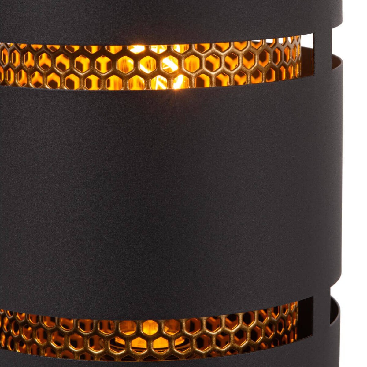 Industrialna lampa stołowa Rosas 21533/01/30 Lucide do sypialni złota czarna