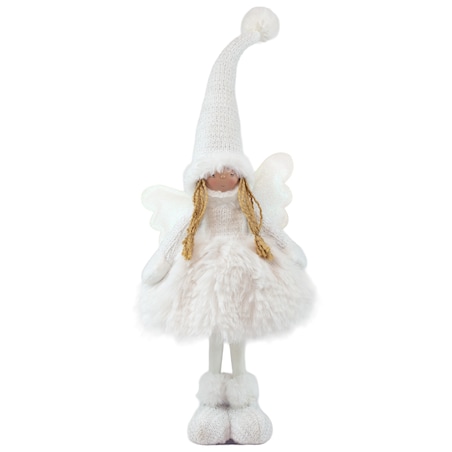 Aniołek Figurka Stojący 50 Cm Świąteczny Boże Narodzenie Biała Czapka