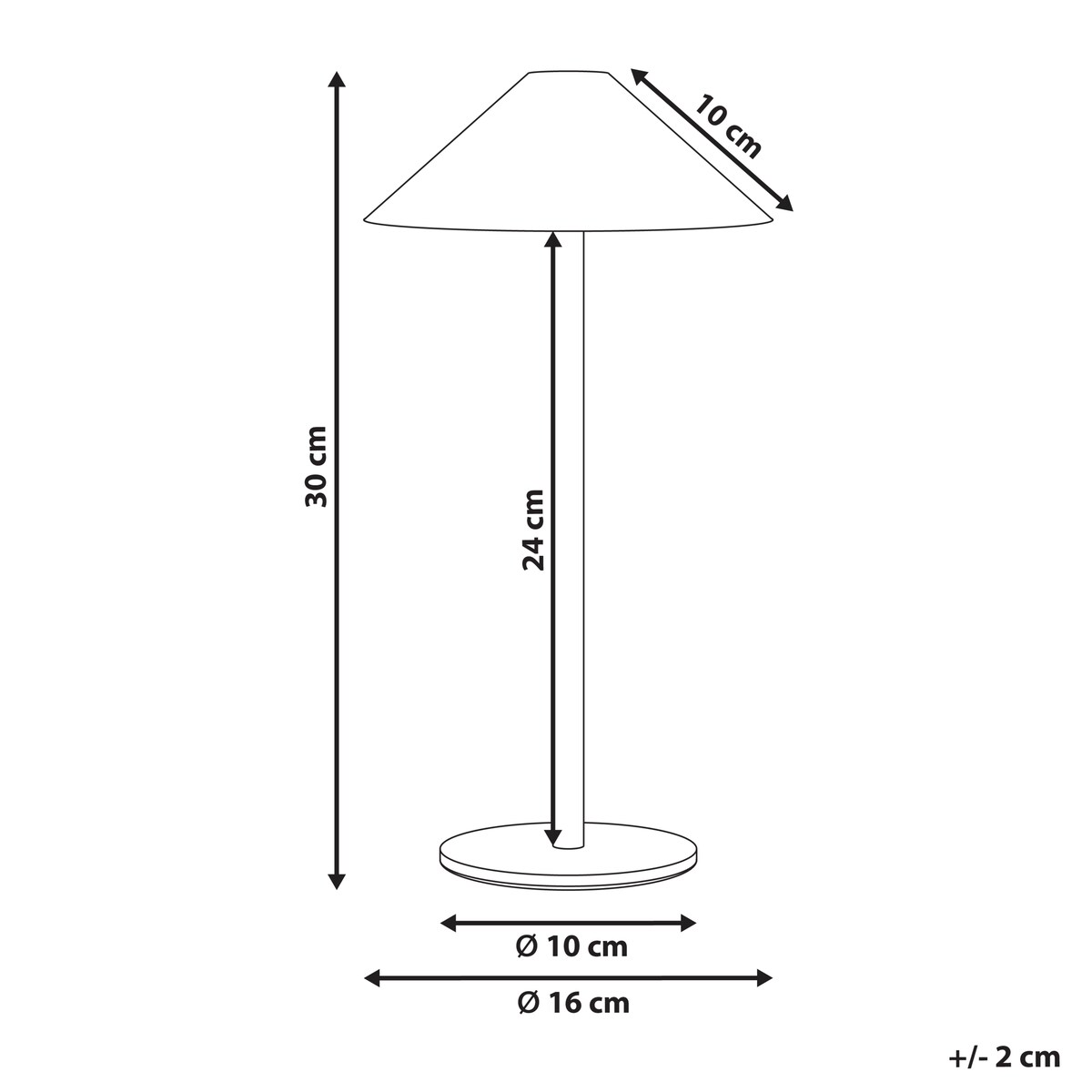 Bezprzewodowa lampa stołowa LED MODJO Ze ściemniaczem Metal Czerwony