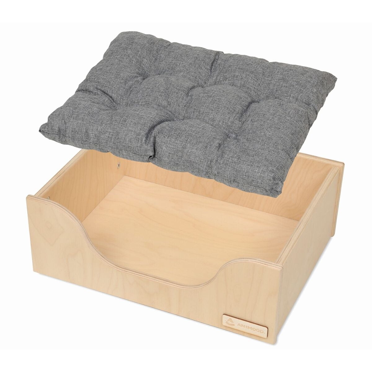 Animood Drewniane Legowisko Marti rozmiar: M, kolor: naturalny