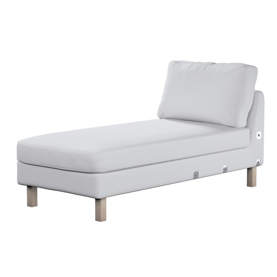 Pokrowiec na szezlong Karlstad wolnostojący, krótki, biała bukla, 80 x 160 x 80 cm, Boucle Teddy